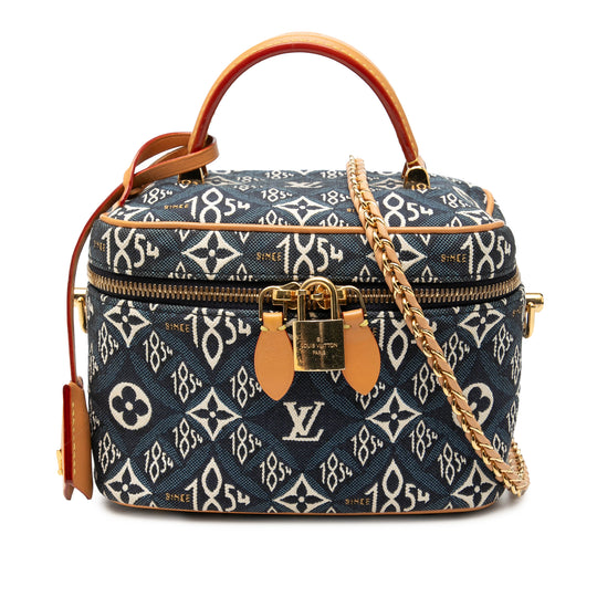 Louis Vuitton Vanity Case PM Blue Monogram Since 1854 Canvas