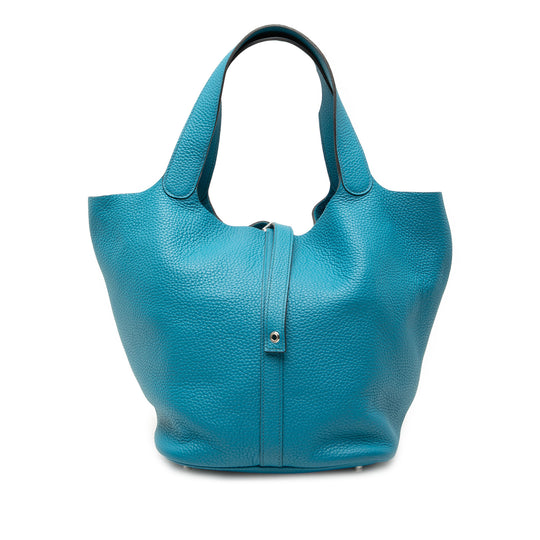 Hermès Picotin Lock 26 Blue Clemence Leather
