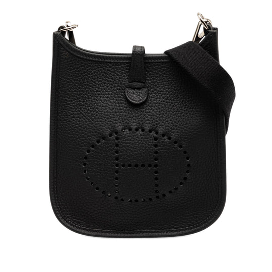 Hermès Evelyne 16 Black Clemence Palladium