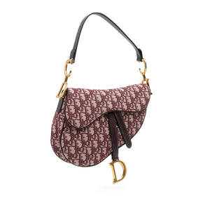 Dior Saddle Bag Medium Red Oblique Canvas