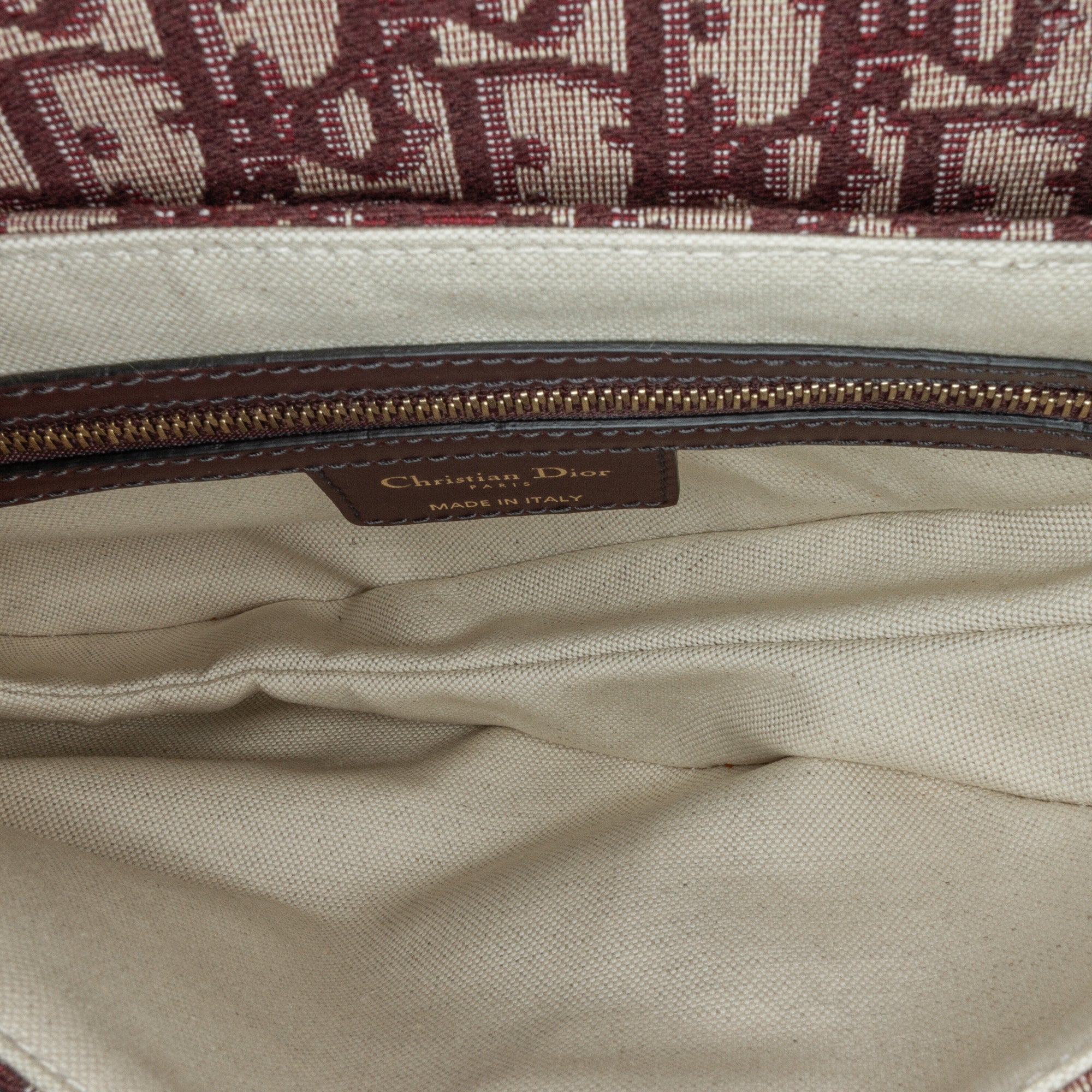Dior Saddle Bag Medium Red Oblique Canvas