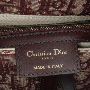 Dior Saddle Bag Medium Red Oblique Canvas