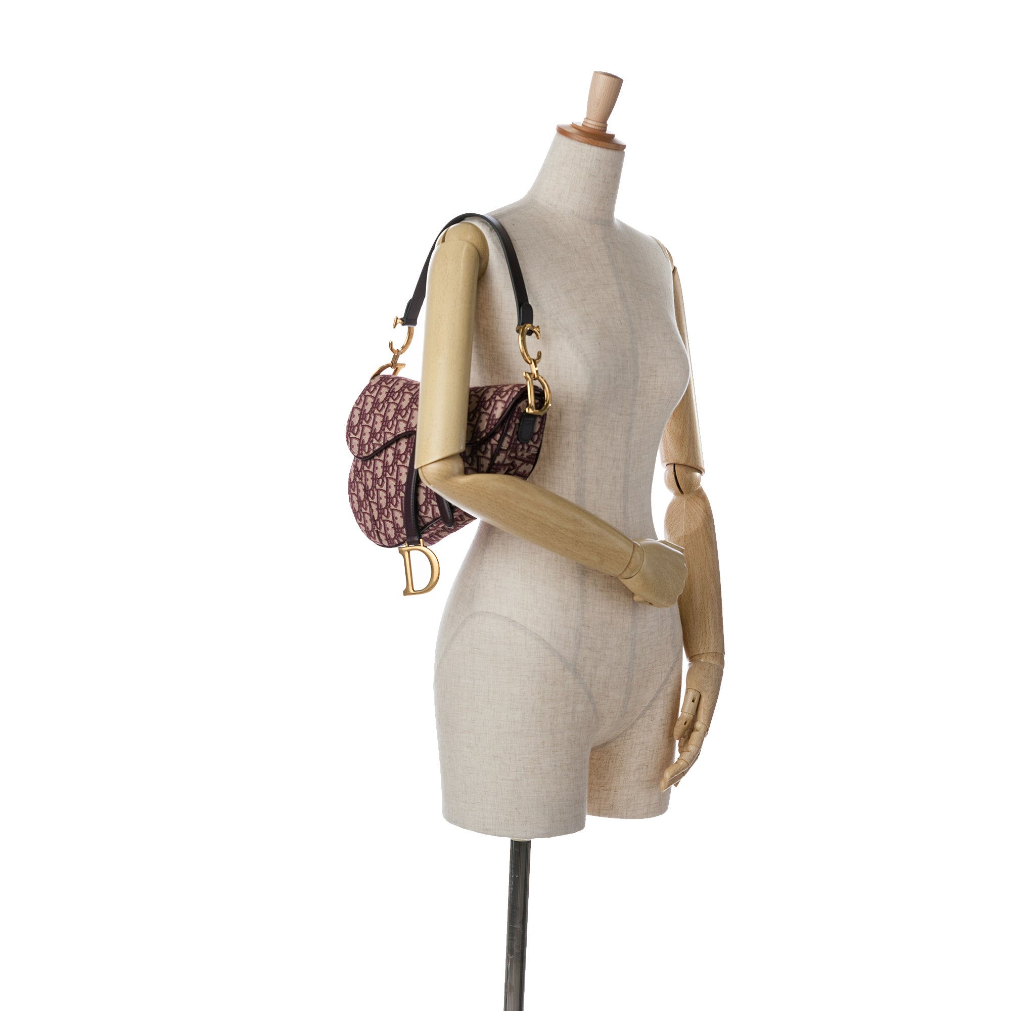 Dior Saddle Bag Medium Red Oblique Canvas
