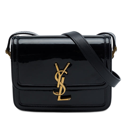 Saint Laurent Solferino Small Black Patent Leather