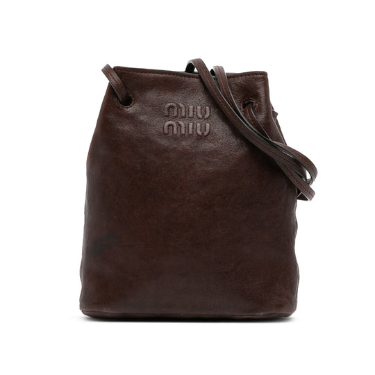 Miu Miu Crossbody Mini Brown Nappa