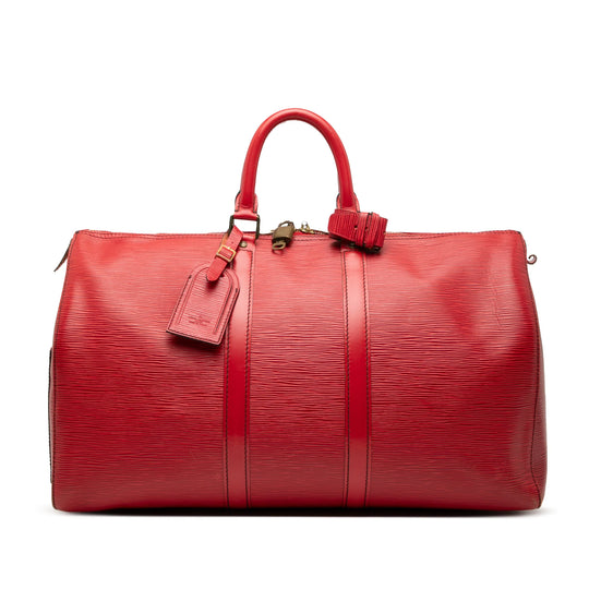 Louis Vuitton Keepall 50 Red Epi