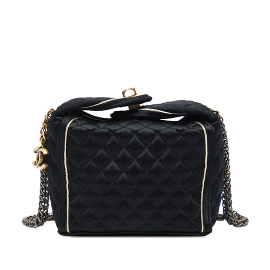 Chanel Paris Shanghai Takeaway Box Black Satin