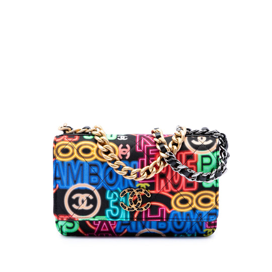 Chanel 19 Wallet on Chain Black Nylon