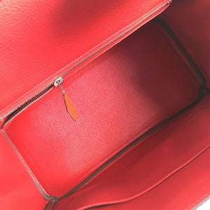 Hermès Birkin Retourne 30 Red Epsom Palladium