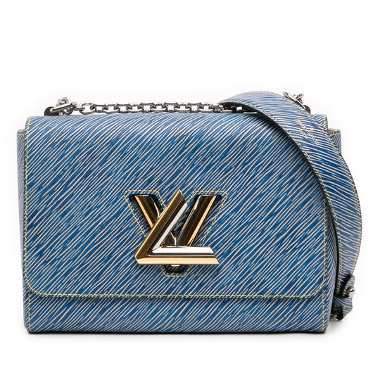 Louis Vuitton Twist MM Blue Epi Leather