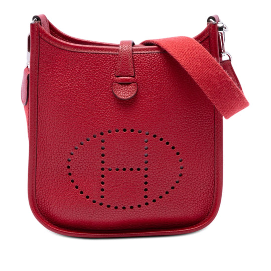 Hermès Evelyne I 16 Red Clemence Calfskin