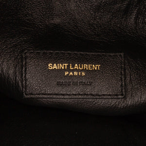 Yves Saint Laurent Anja Bucket Bag Black Canvas