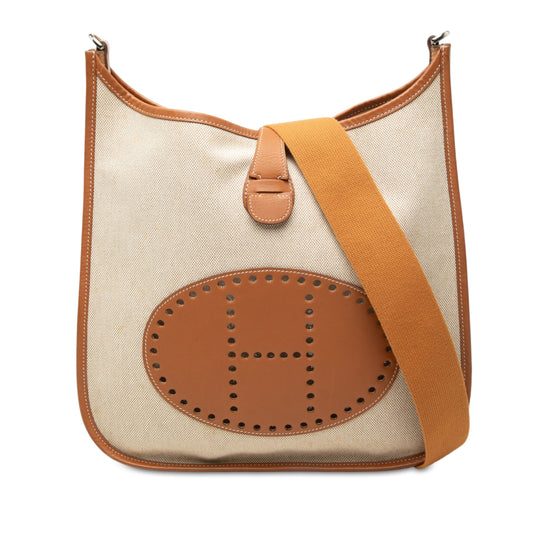 Hermès Evelyne I 33 Beige Toile an Swift