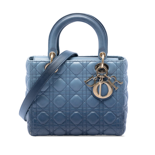 Dior Lady Dior Medium Ombre Blue Lambskin