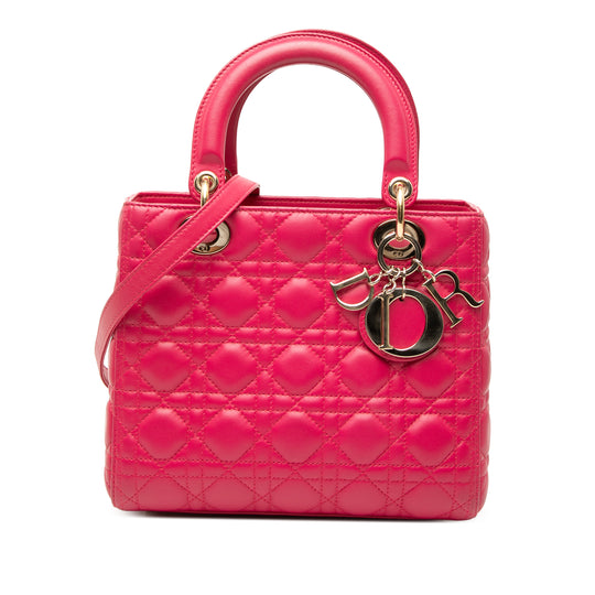 Dior Lady Dior Medium Pink Lambskin