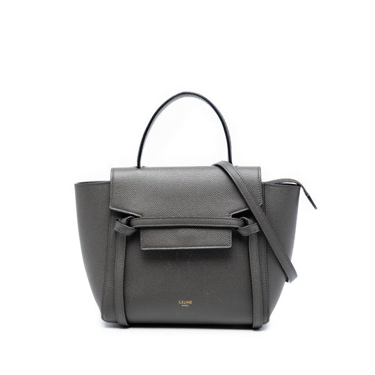 Celine Belt Bag Nano Grey Calfskin