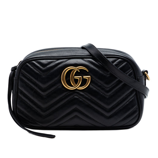 Gucci GG Marmont Matelasse Small Black Calfskin