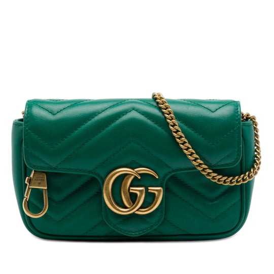 Gucci GG Marmont Mini Green Calfskin