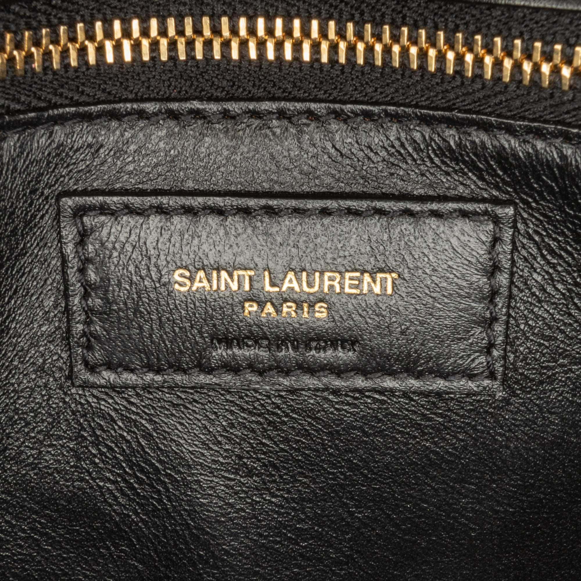 Yves Saint Laurent Cassandra Clasp Bag Black Suede and Calfskin