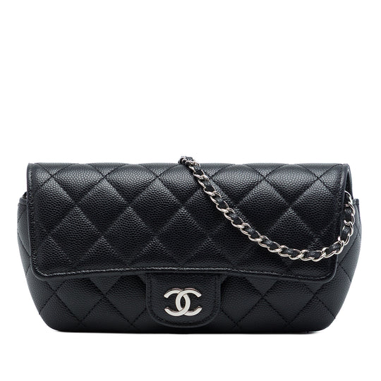 Chanel Sunglasses Case with Chain Black Caviar