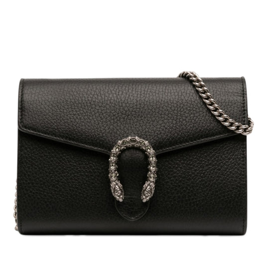 Gucci Dionysus Wallet on Chain Black Calfskin