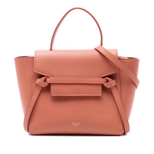 Celine Nano Belt Bag Orange Calfskin