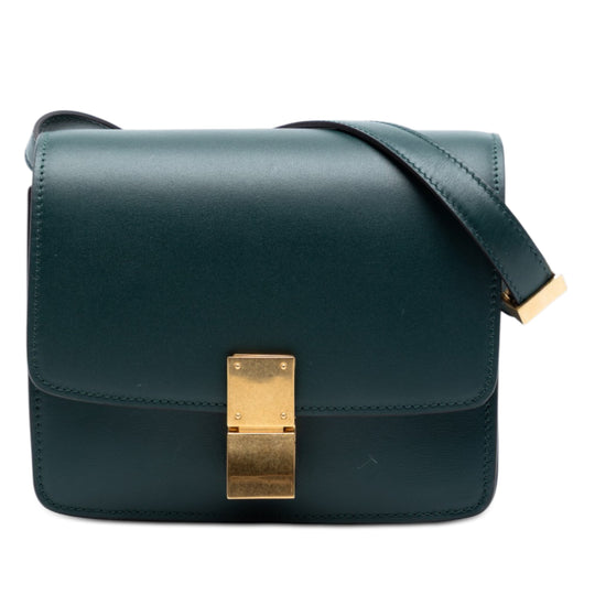 Celine Classic Box Small Green Calfskin
