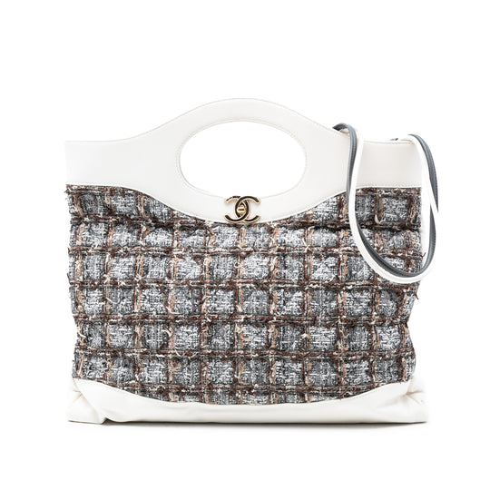 Chanel 31 Shopping Large Gray Tweed