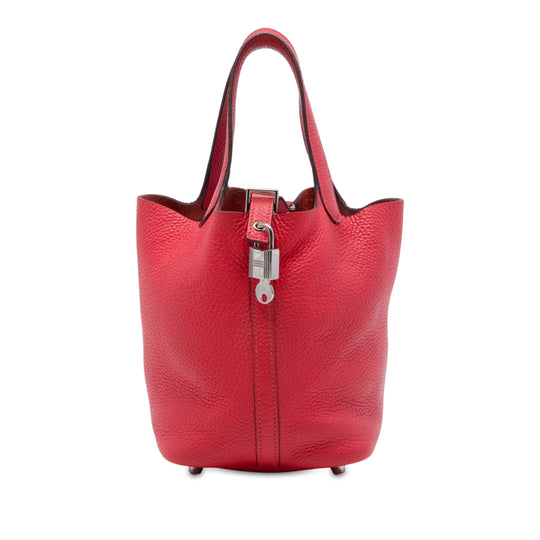 Hermès Picotin Lock 18 Red Clemence