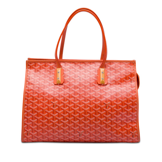 Goyard Marquises Tote Orange Coated Canvas