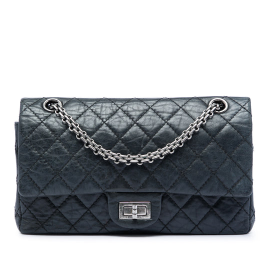 Chanel Reissue 2.55 225 Black Aged Calfskin