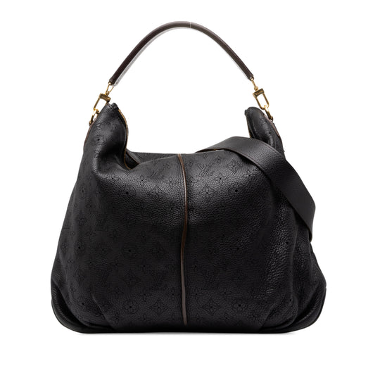 Louis Vuitton Mahina Selene MM Black Calfskin