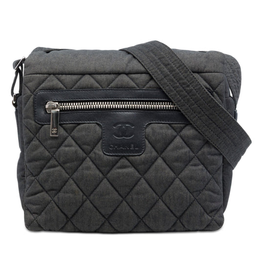 Chanel Coco Cocoon Messenger Small Black Denim