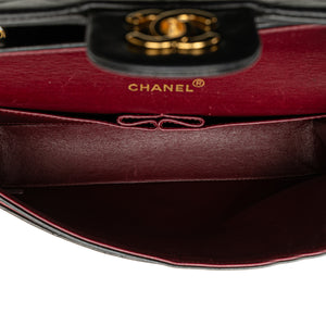 Chanel Classic Double Flap Medium Black Lambskin Gold