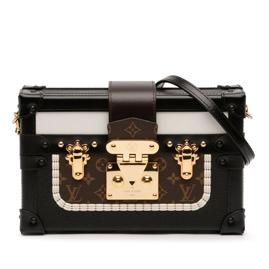 Louis Vuitton Petite Malle Brown Calfskin Monogram Canvas