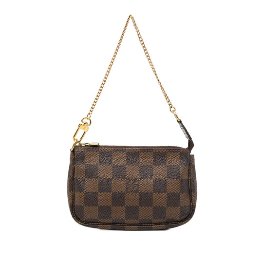 Louis Vuitton Mini Pochette Accessoires Damier Ebene Canvas