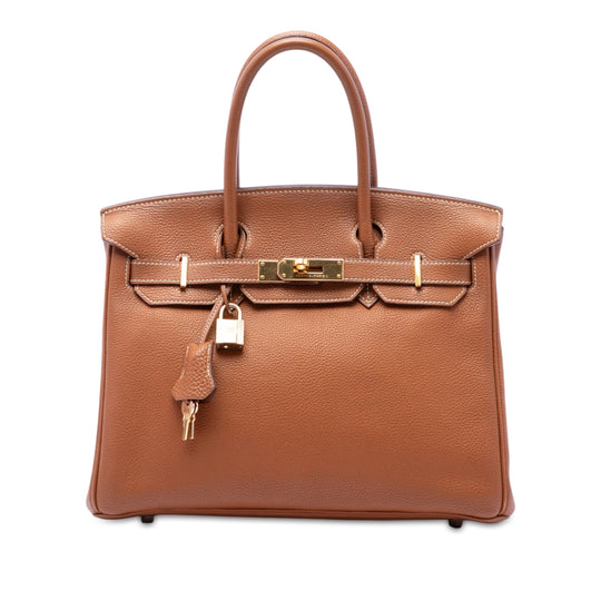 Hermès Birkin 30 Gold Togo Leather