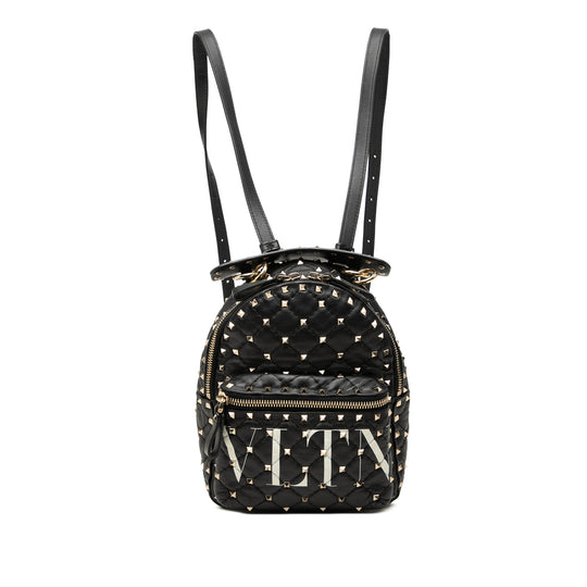 Valentino Rockstud Spike Backpack Mini Black Nappa Leather