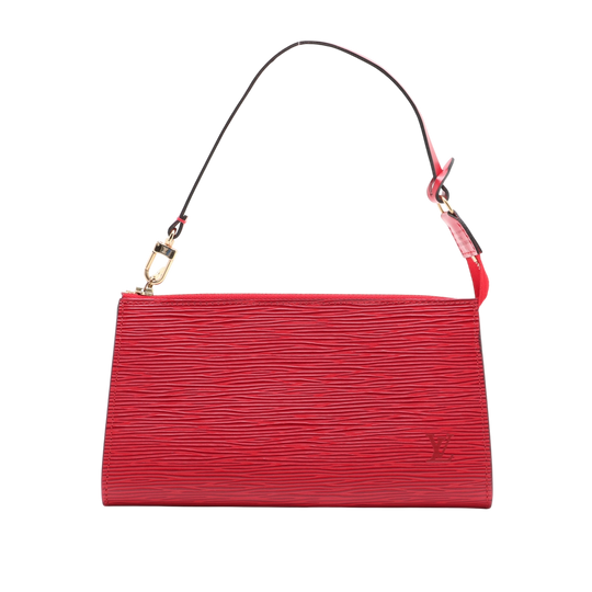 Louis Vuitton Pochette Accessoires Red Epi