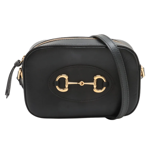 Gucci Horsebit 1955 Shoulder Bag Small Black Leather