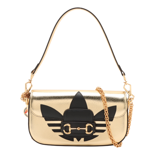 Gucci x Adidas Horsebit 1955 Gold Shoulder Bag
