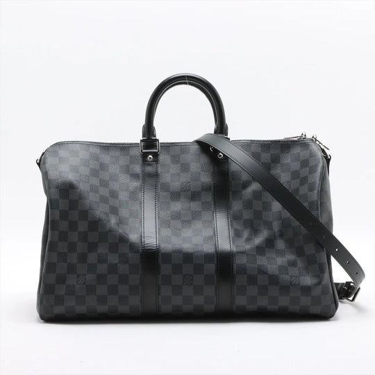 Louis Vuitton Keepall Bandouliere 45 Damier Graphite Canvas