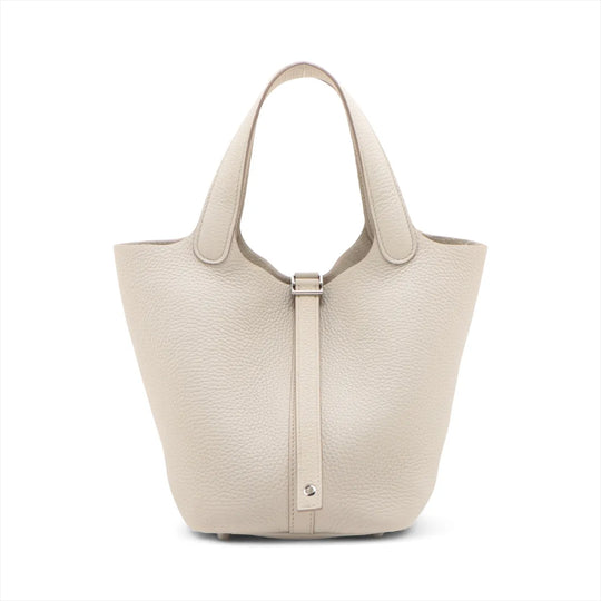 Hermès Picotin Lock 18 PM Beton Taurillon Clemence Palladium