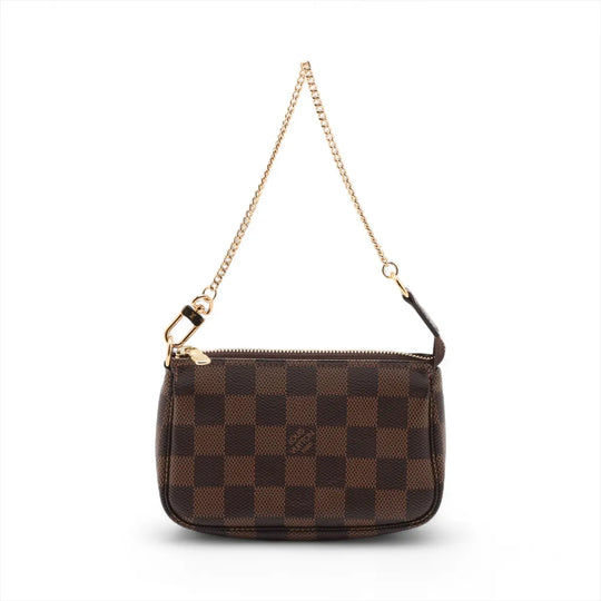 Louis Vuitton Mini Pochette Accessoires Brown Damier Ebene Canvas