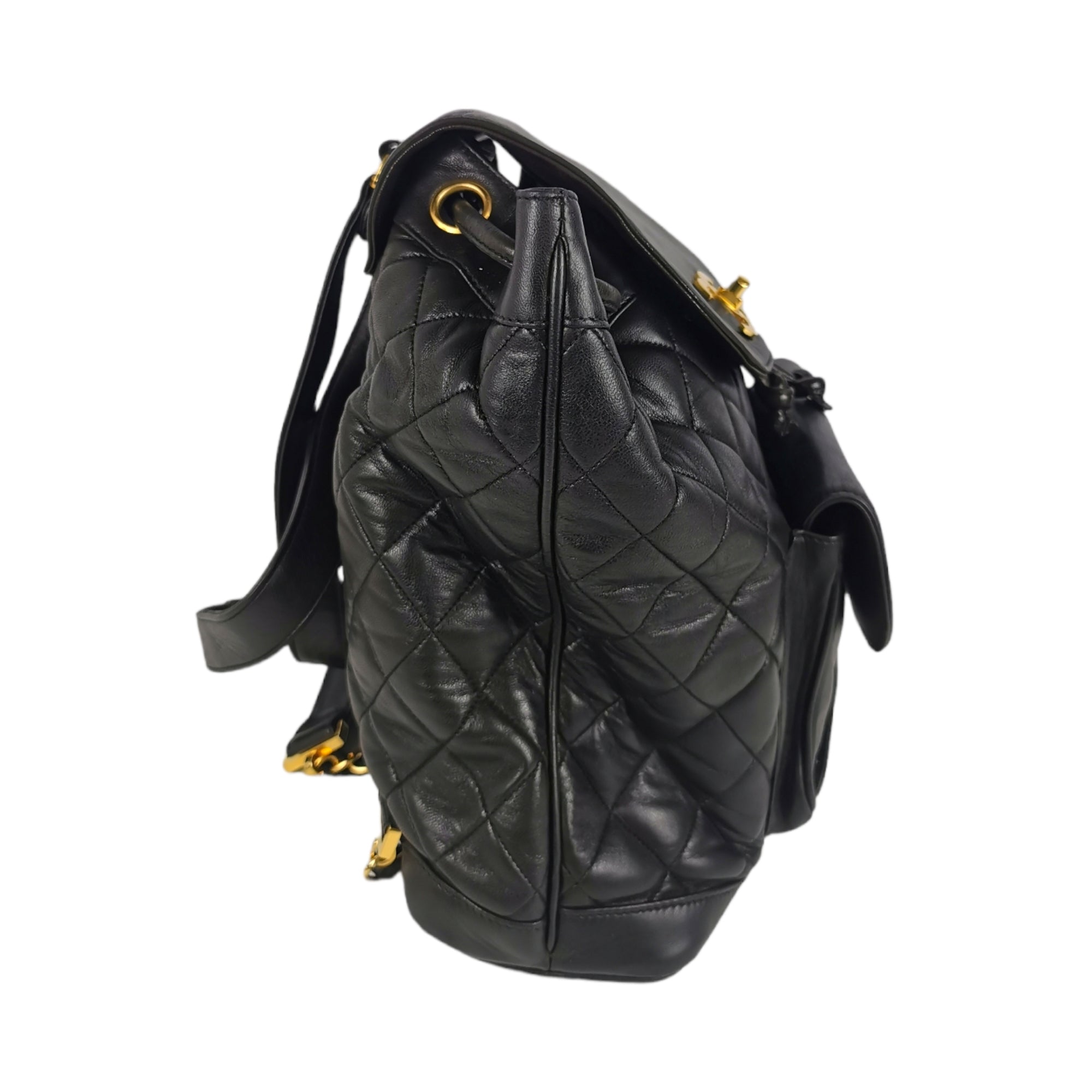 Duma leather backpack Chanel Black in Leather - 35904994