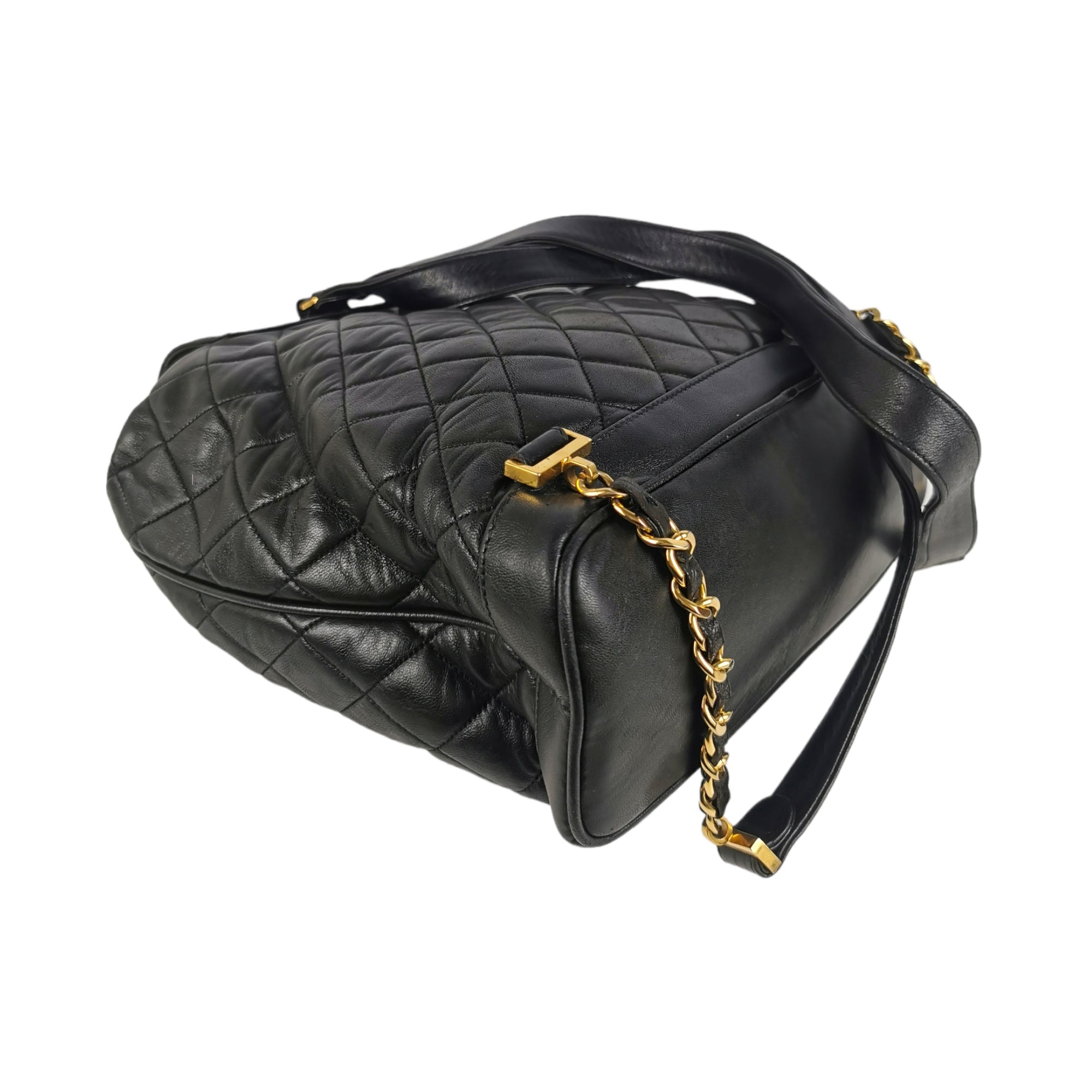Chanel Duma Backpack Black Lambskin Gold