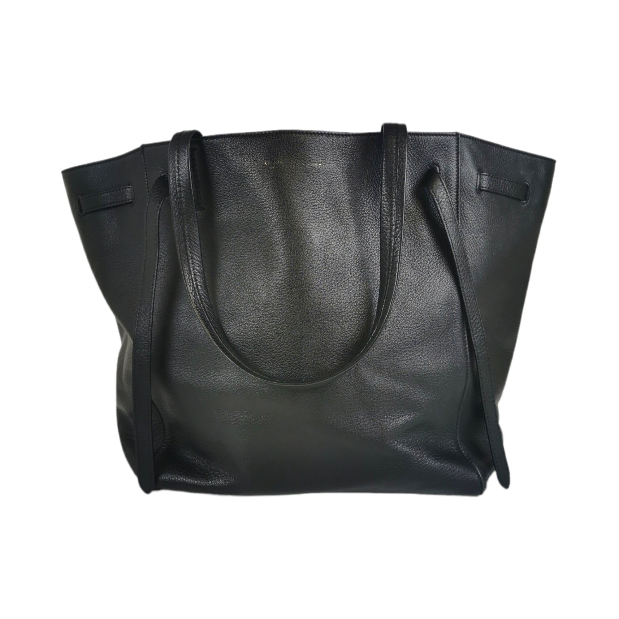 Celine - Phantom Small Tote Bag in Grained Calfskin, Women , Grey