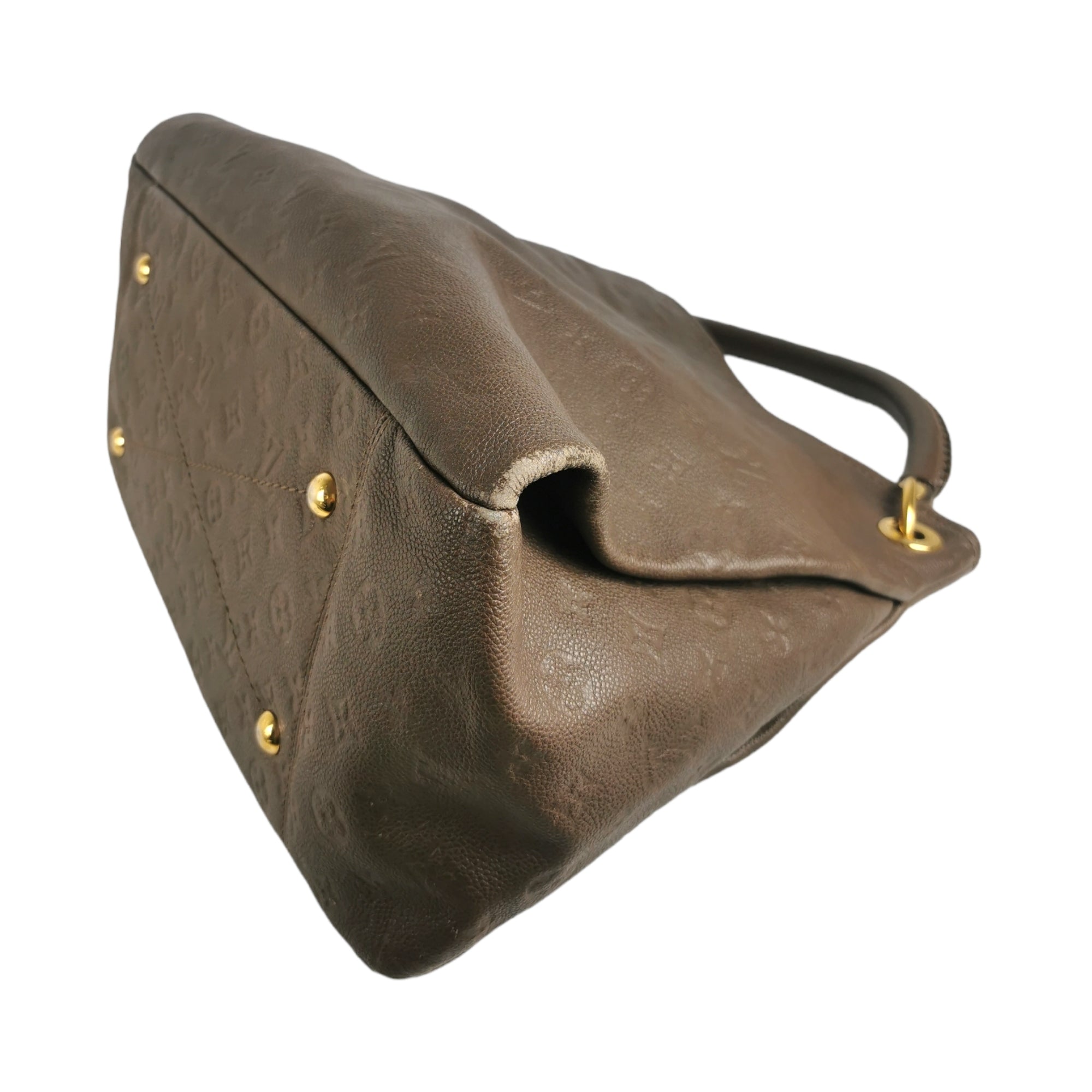 Authentic Louis Vuitton Artsy MM Ombré Brown Empreinte Leather Handbag  & Dustbag