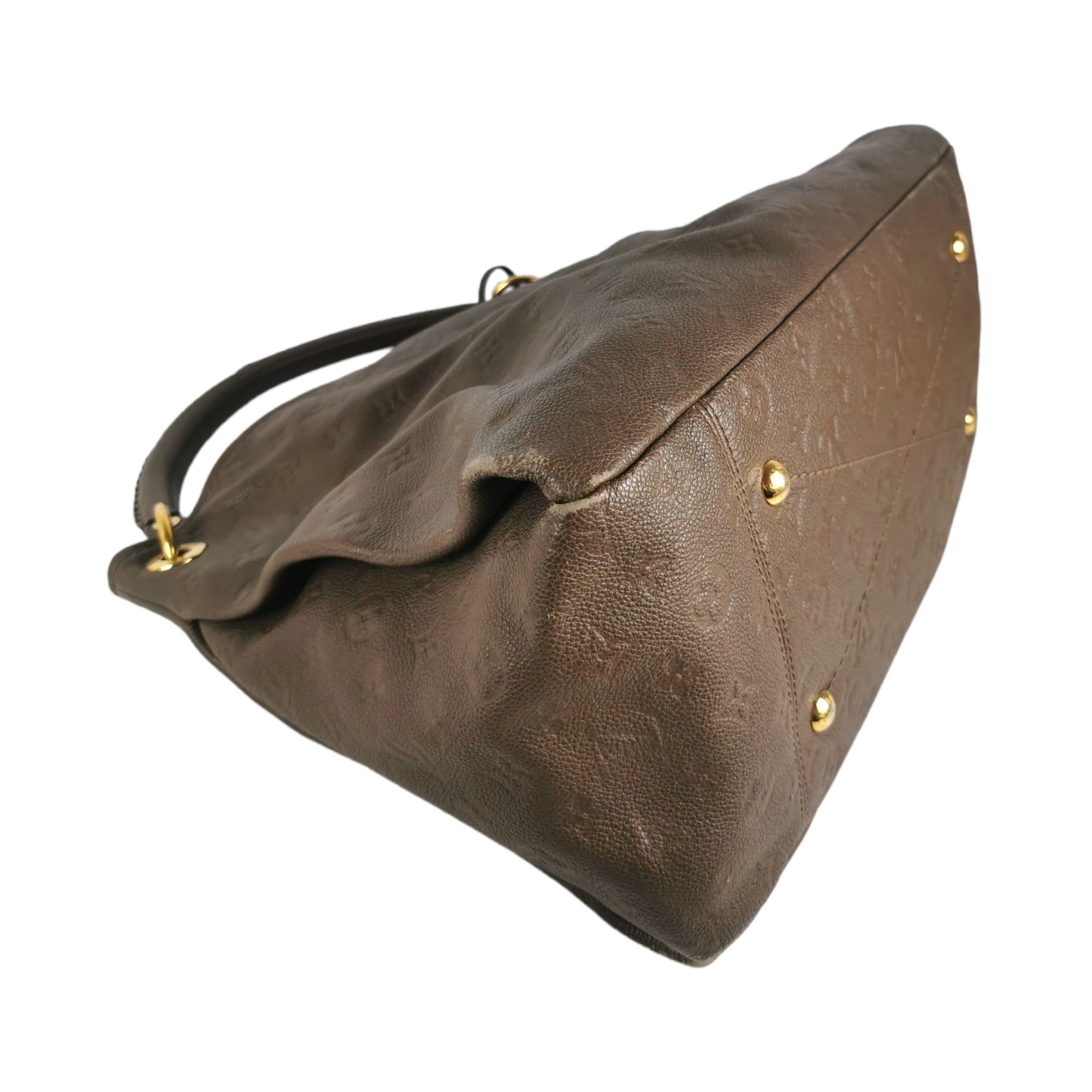 Authentic Louis Vuitton Artsy MM Ombré Brown Empreinte Leather Handbag  & Dustbag