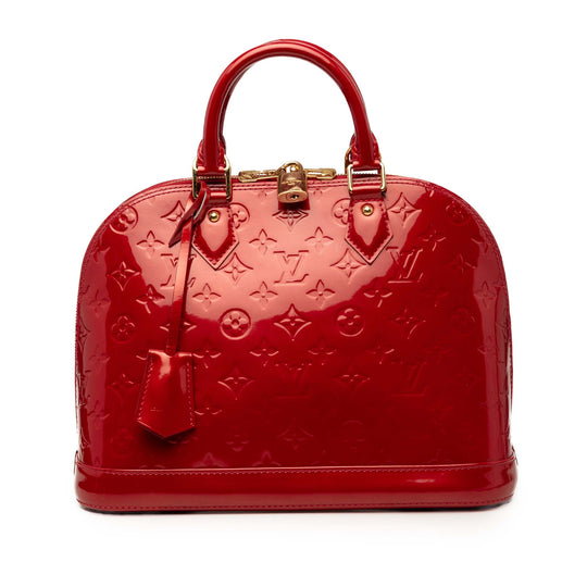 Louis Vuitton Alma PM Red Monogram Vernis